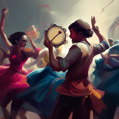 Illustration tambourine - Image 1