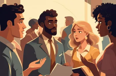 Illustration discuss