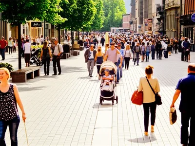 Illustration pedestrianized - Image 1