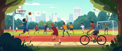 Illustration sportive - Image 1