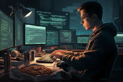 Illustration hackers - Image 1