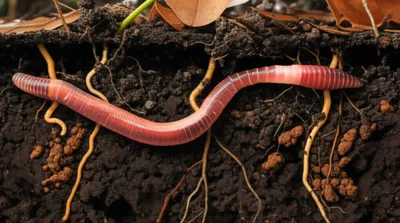 Illustration earthworm