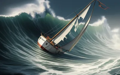 Illustration buffeted