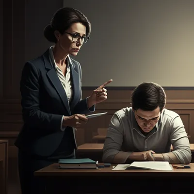 Illustration reprimands