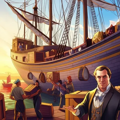 Illustration merchantman