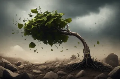 Illustration stooping - Image 1