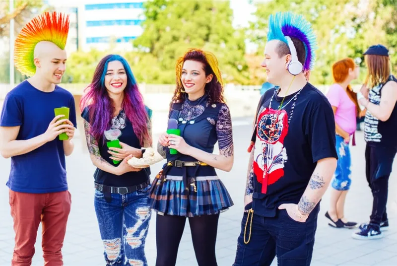 توضيح مرئي للكلمة "subcultures" - الثقافات الفرعية