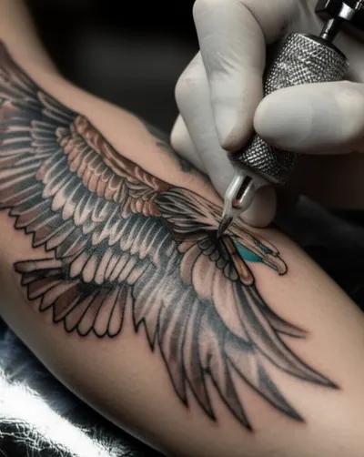 Illustration tattooed