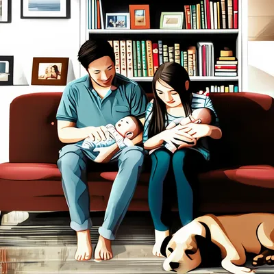 Illustration cohabit - Image 1