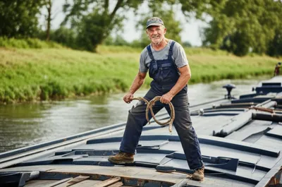 Illustration bargemen