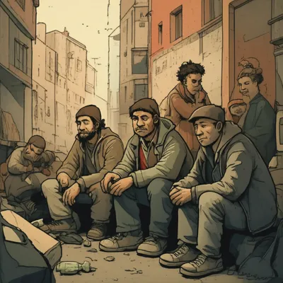 Illustration lumpenproletariat