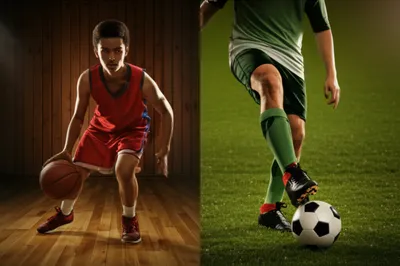 Illustration dribbling