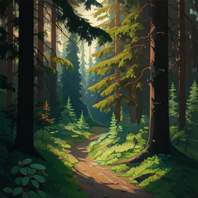 Illustration evergreens - Image 1