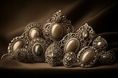 Illustration brooches - Image 1