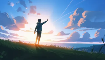 「expectation」の視覚的なイラスト - 期待, 予想