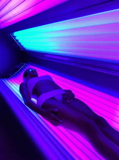 Illustration sunbeds