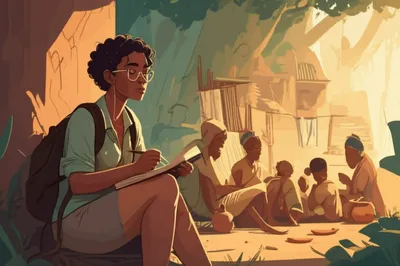 Illustration anthropologist