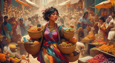 Illustration bustled