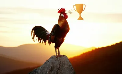 Illustration crowing - Image 1