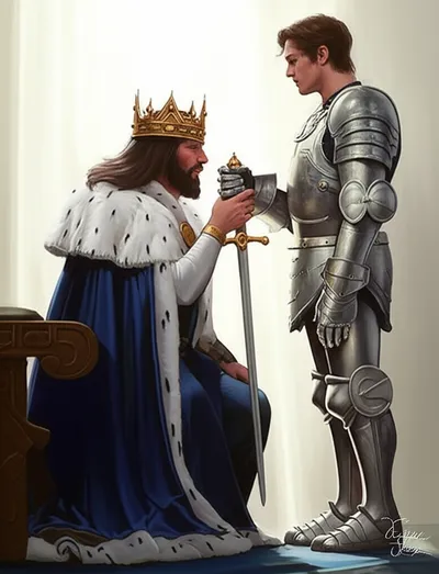 Illustration knighting - Image 1
