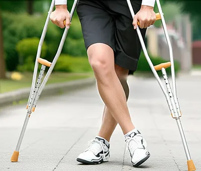 Illustration crutches