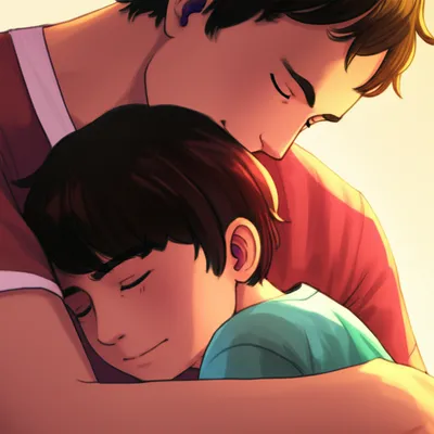 Illustration cuddles - Image 1