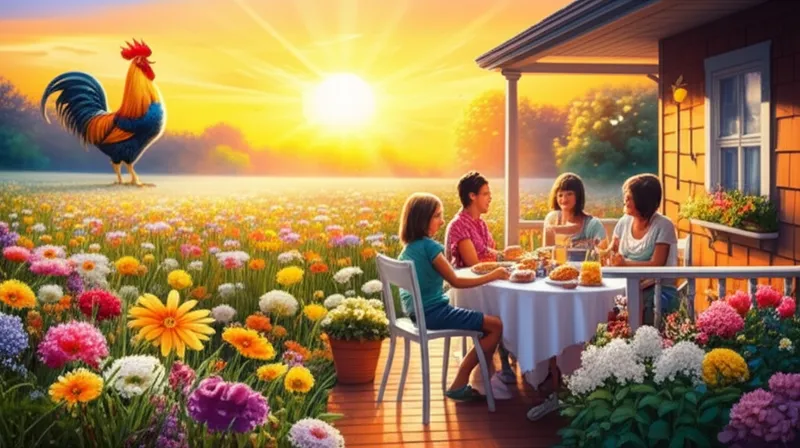 Illustration visuelle du mot « matin » - Matin