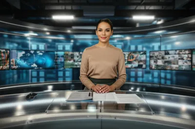 Illustration anchorperson