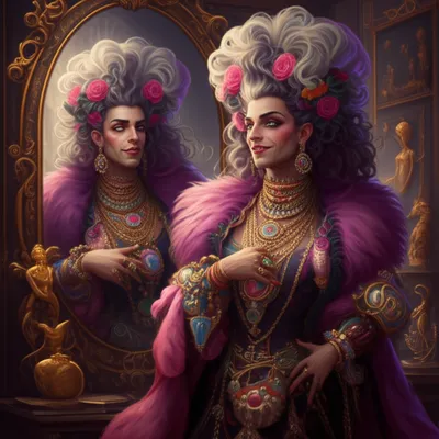 Illustration peacocks - Image 1