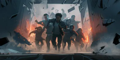 Визуальная иллюстрация слова «stormed» - Ворвался, ринулся