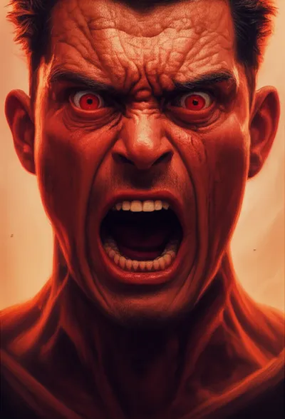 Illustration infuriated