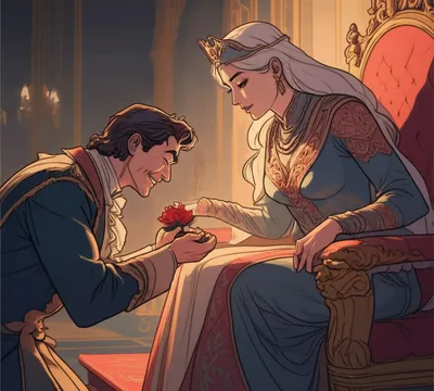 Illustration courtiers - Image 1