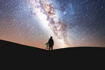 Illustration stargazing - Image 1