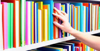 Illustration bookshelves