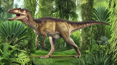 Illustration theropod