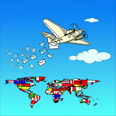 Illustration airmail - Image 1