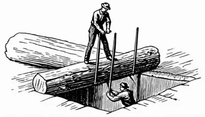 Illustration sawpit - Image 1