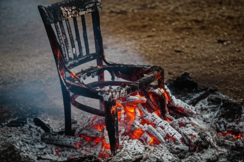 Visuelle Darstellung für das Wort „burnt" - Verbrennen, versengen