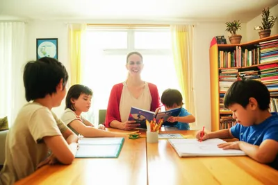 Illustration homeschooling