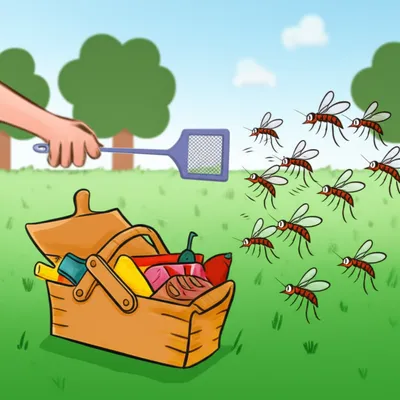 Illustration swatting