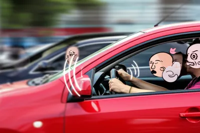 Illustration honking