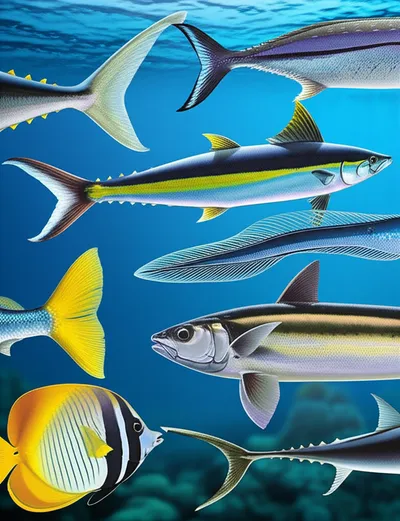 Illustration caudal fins - Image 1