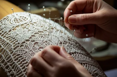 Illustration lacemaking