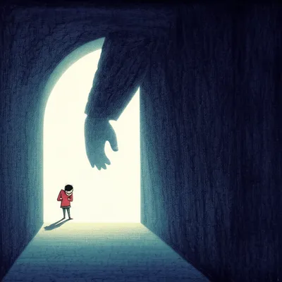 Illustration cowardly