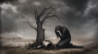 Illustration lamenting - Image 1