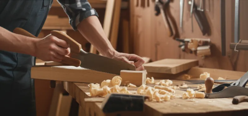 Ilustración visual de la palabra "carpenter" - Carpintero