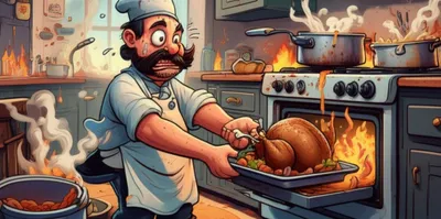 Illustration overcooked - Image 1