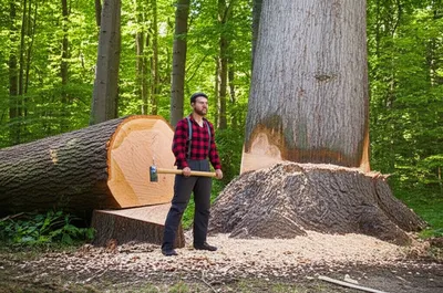 Illustration lumberman