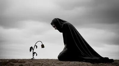 Illustration mournful