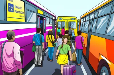 Illustration busses - Image 1